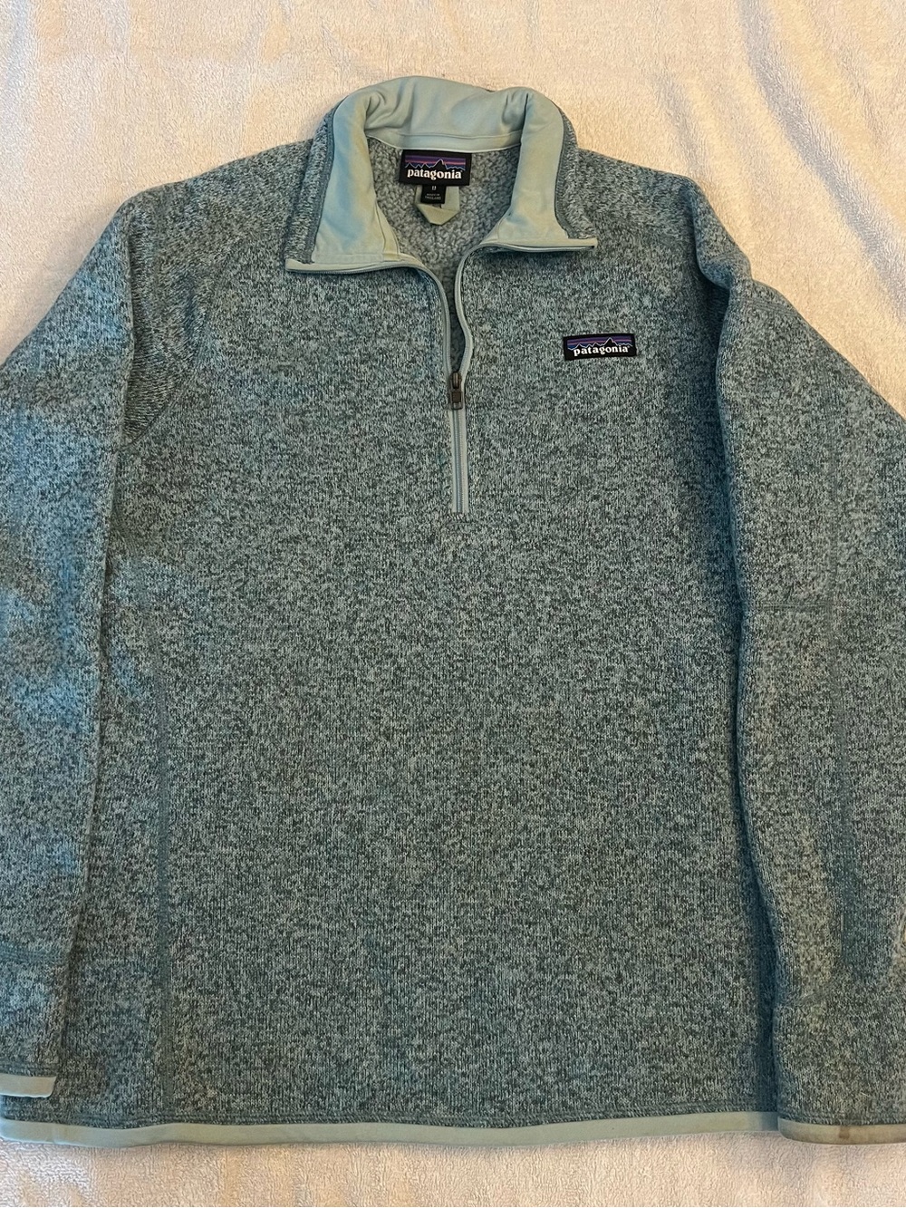 Patagonia Woman’s Quarter-Zip Fleece Sweater - Heathered Sage